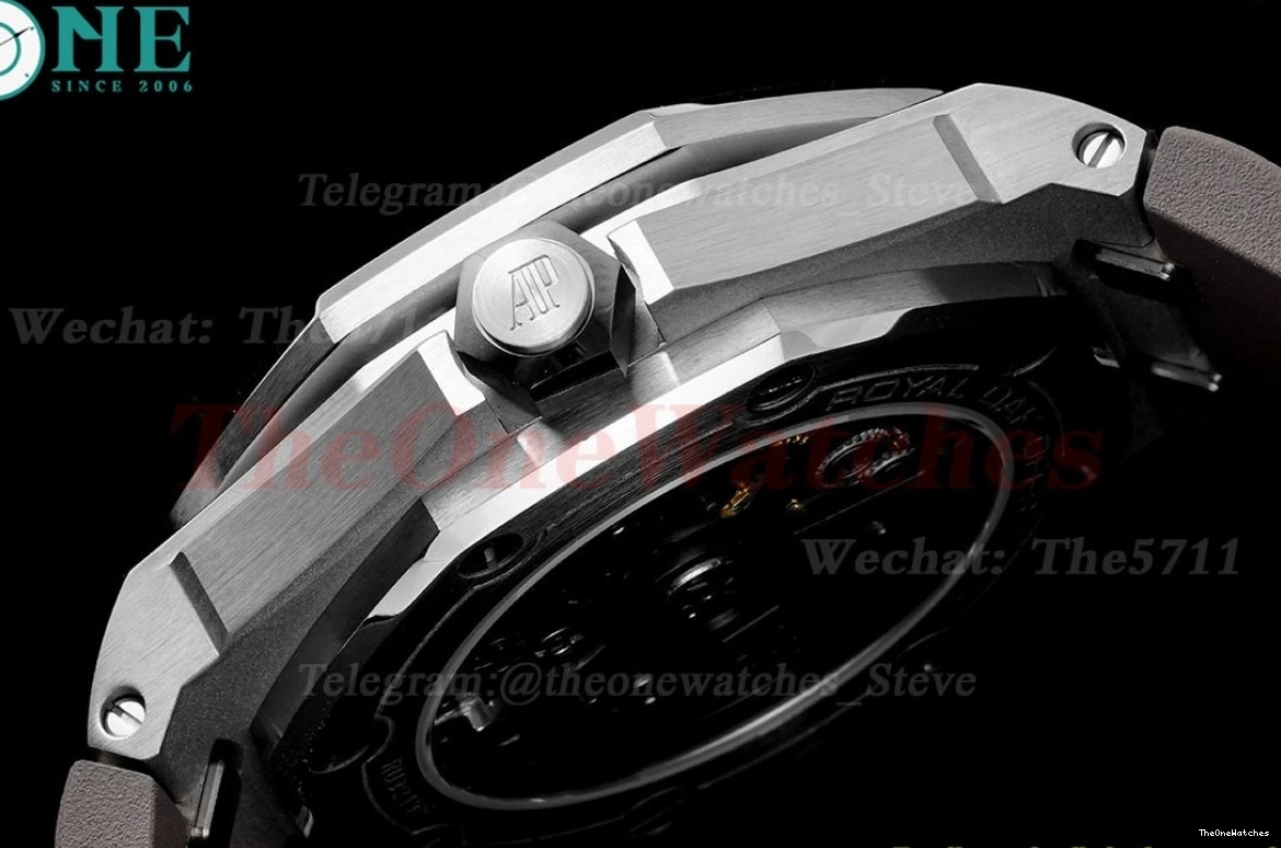 Stk Grey Offshore ZF A4308 Diver RU Oak 42mm 15720 SS Royal 0323